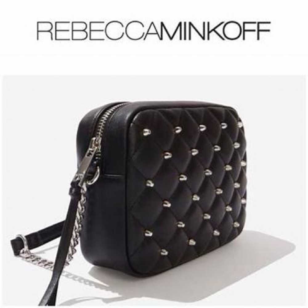 Rebecca Minkoff Quilted Studded Crossbody Bag - Picture 3 of 4